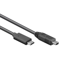 Goobay USB 2.0 Type-C Cable 50cm Black - Fast & Reliable Connection for All Devices!